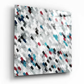 Pixels Glass Wall Art.